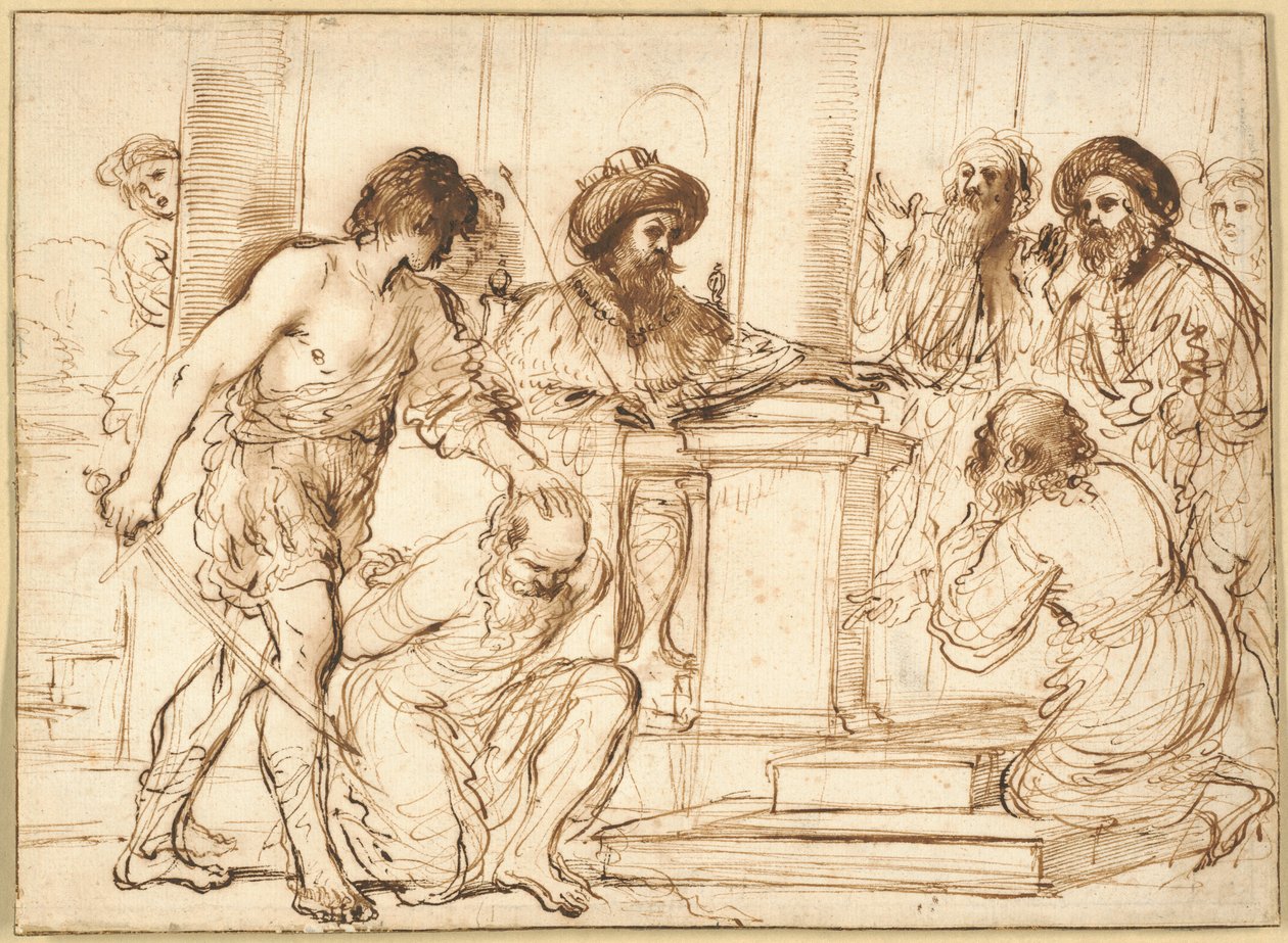 Damon ja Pythias tekijältä Guercino