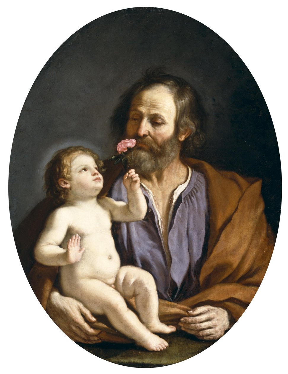 Guercino - Pyhä Joosef ja Kristuslapsi, noin 1637. tekijältä Guercino