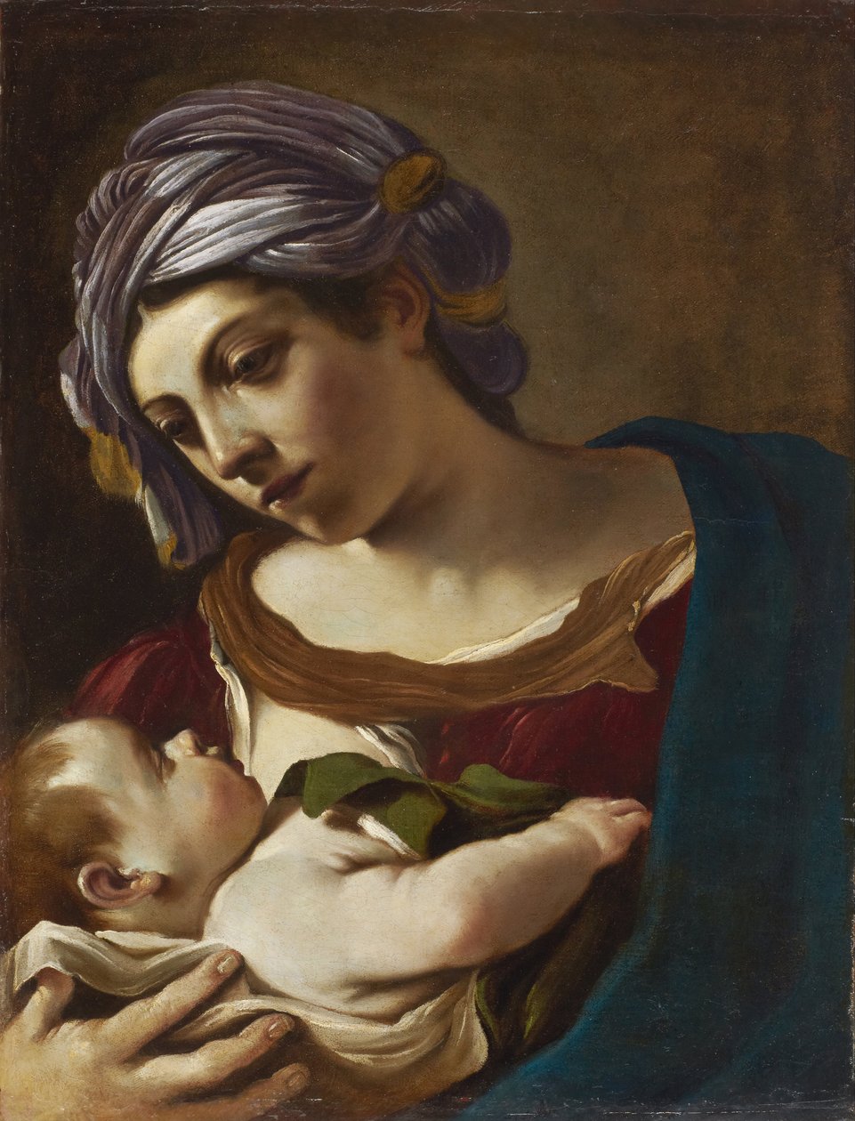 Madonna ja lapsi tekijältä Guercino