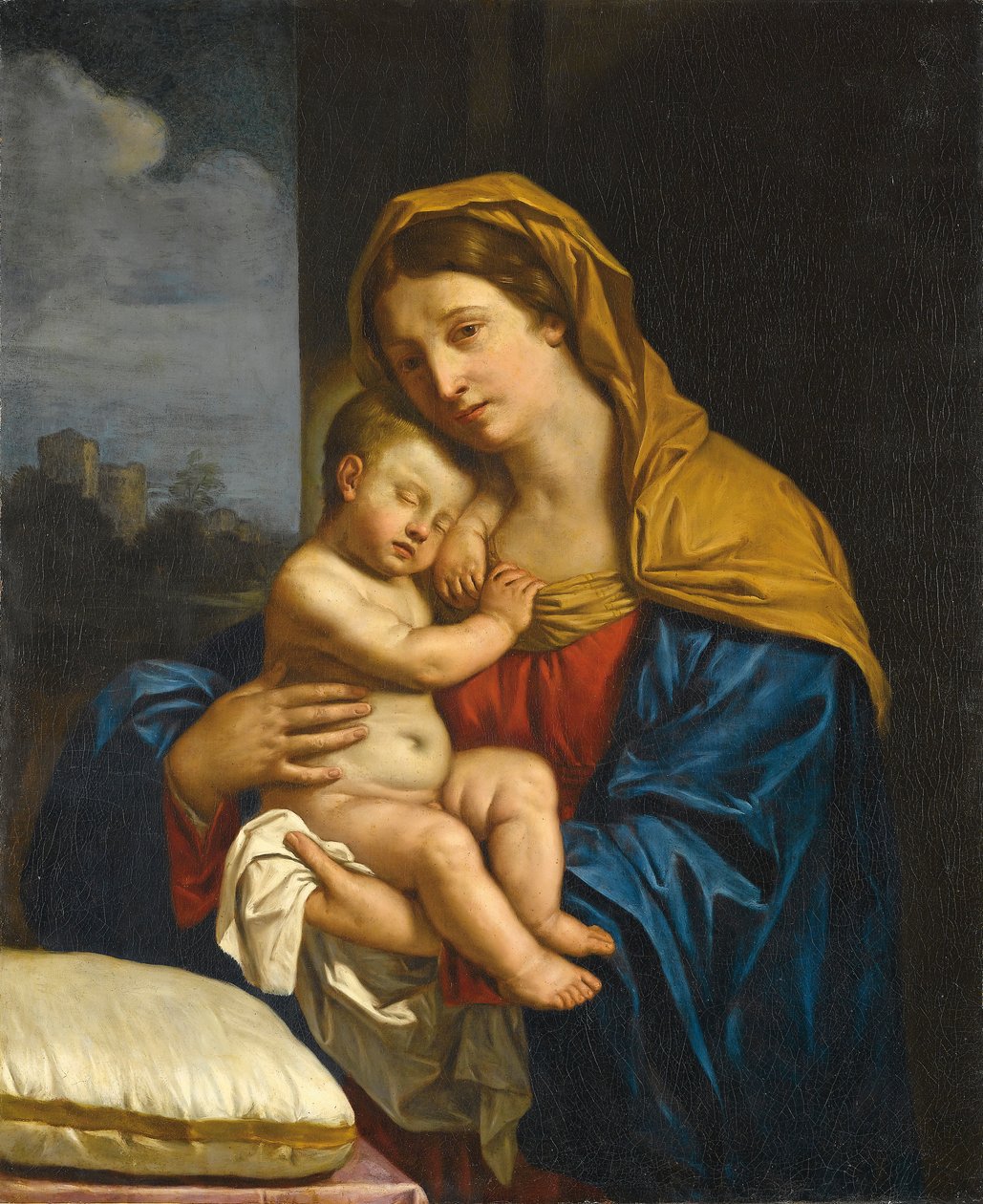 Madonna ja lapsi tekijältä Guercino