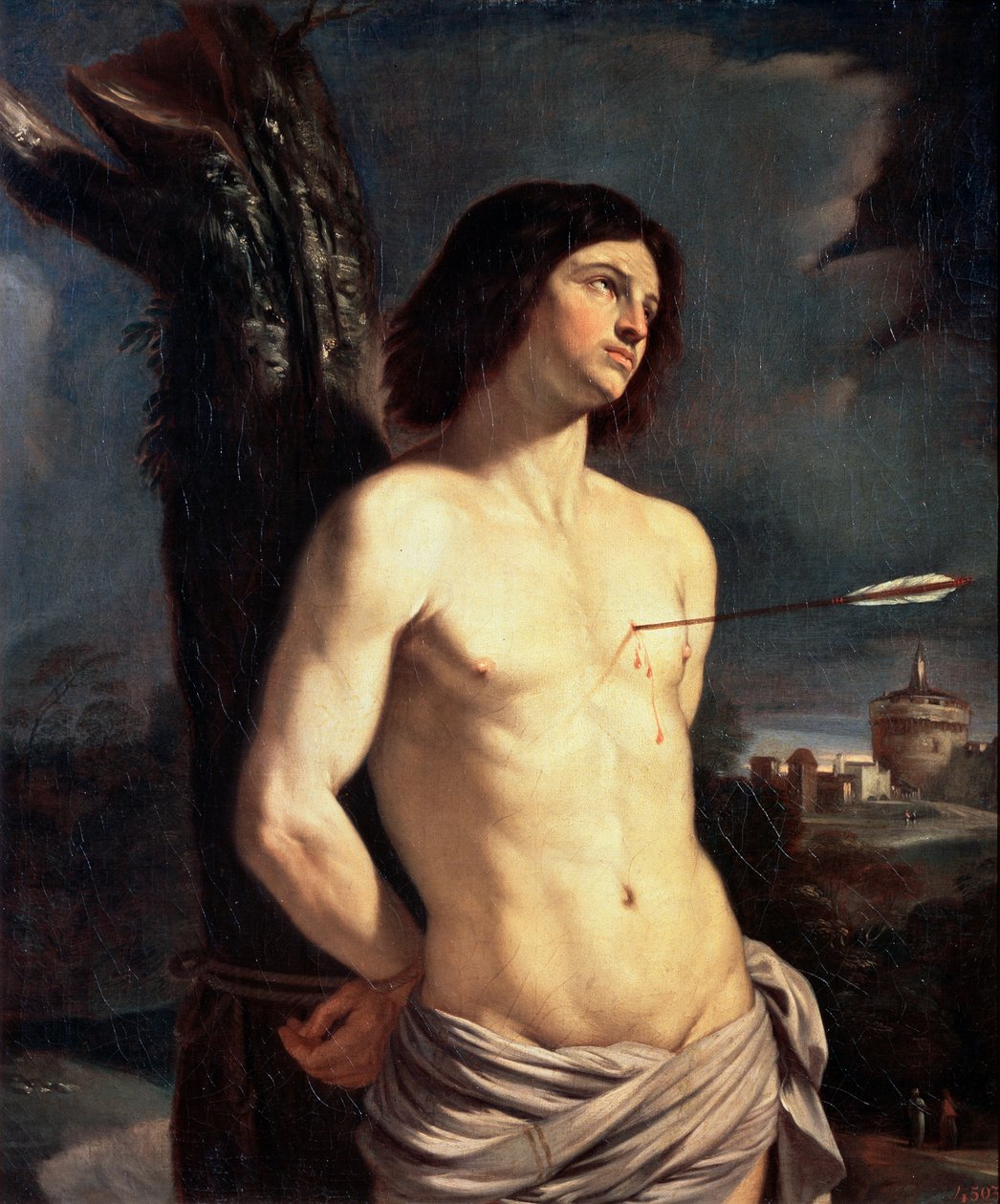Pyhä Sebastian, 1642. tekijältä Guercino