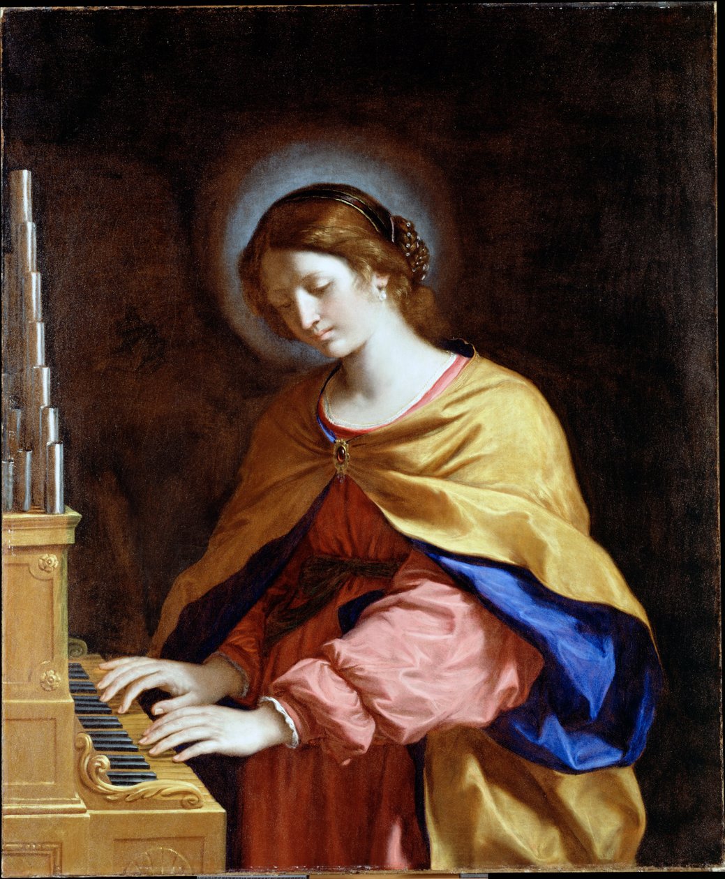 Pyhä Cecilia tekijältä Guercino