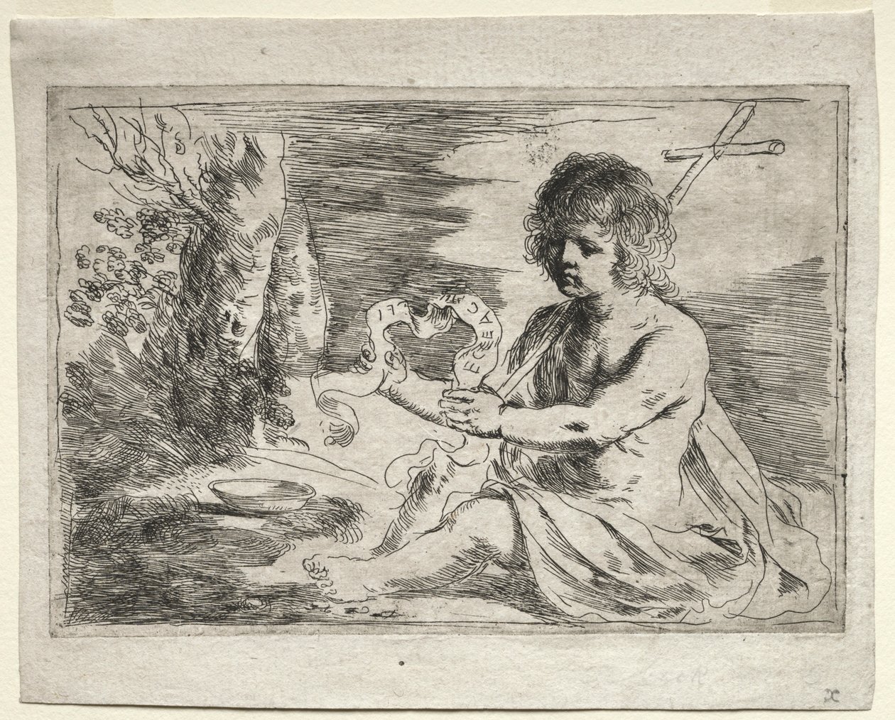 Pyhä Johannes Kastaja, 1650-luku. tekijältä Guercino