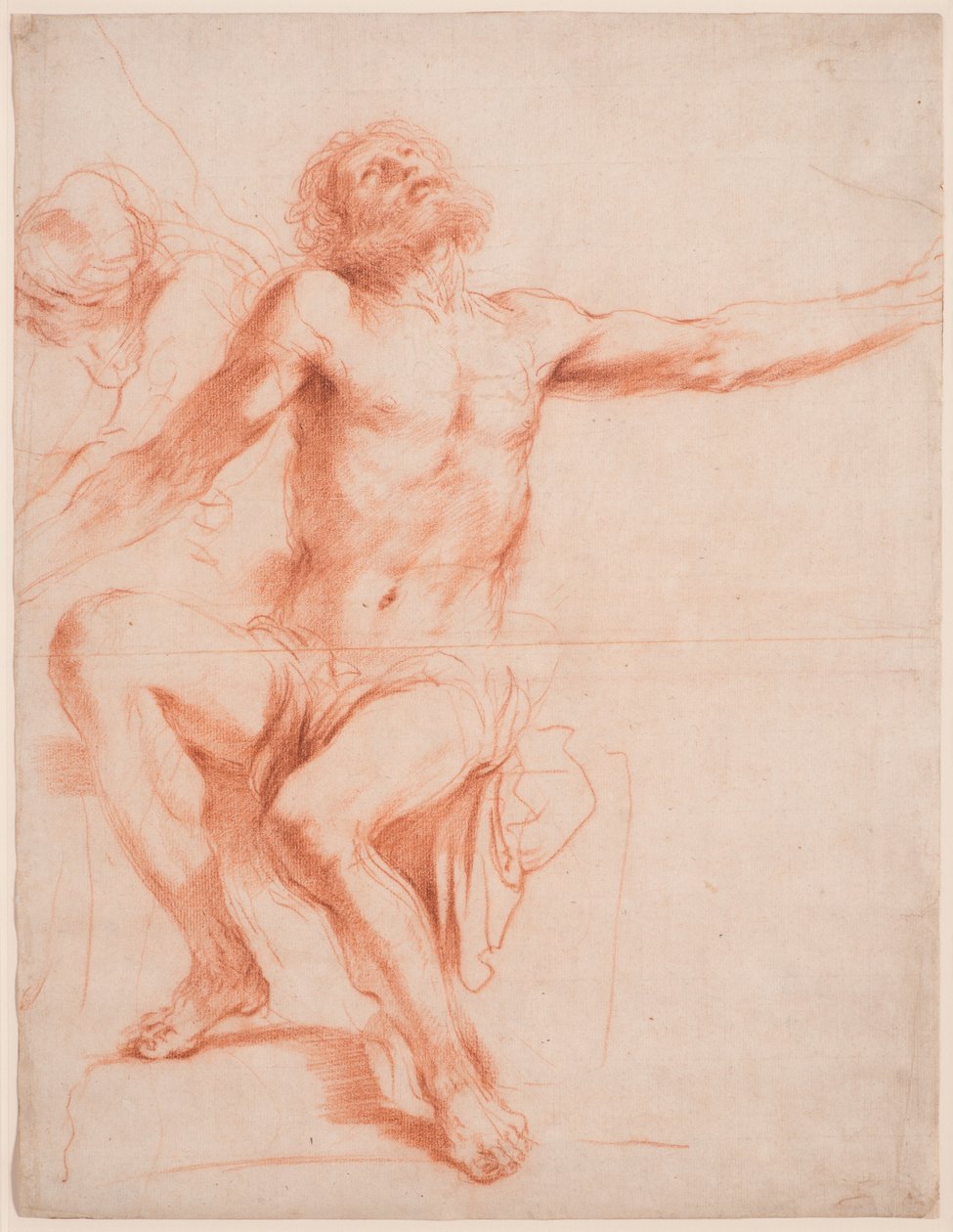 Studie für "Das Martyrium des Heiligen Bartholomäus" tekijältä Guercino