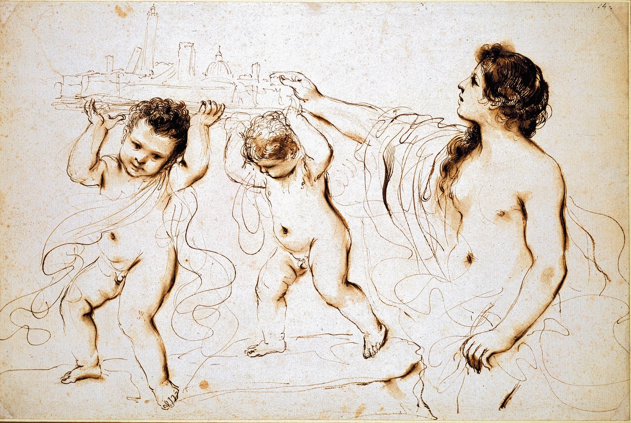 Bolognan kaupungin tunnus, 1625-1629 tekijältä Guercino