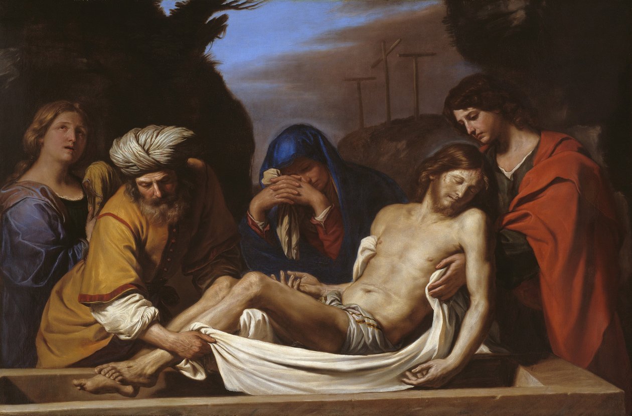 The Tombment, noin 1656 tekijältä Guercino