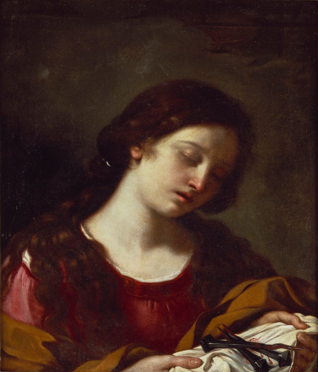 Magdalena pohtii intohimon kynsiä tekijältä Guercino