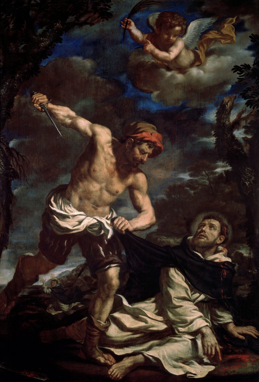 Pyhän Pietarin marttyyrikuolema, 1620-luvun loppu tekijältä Guercino