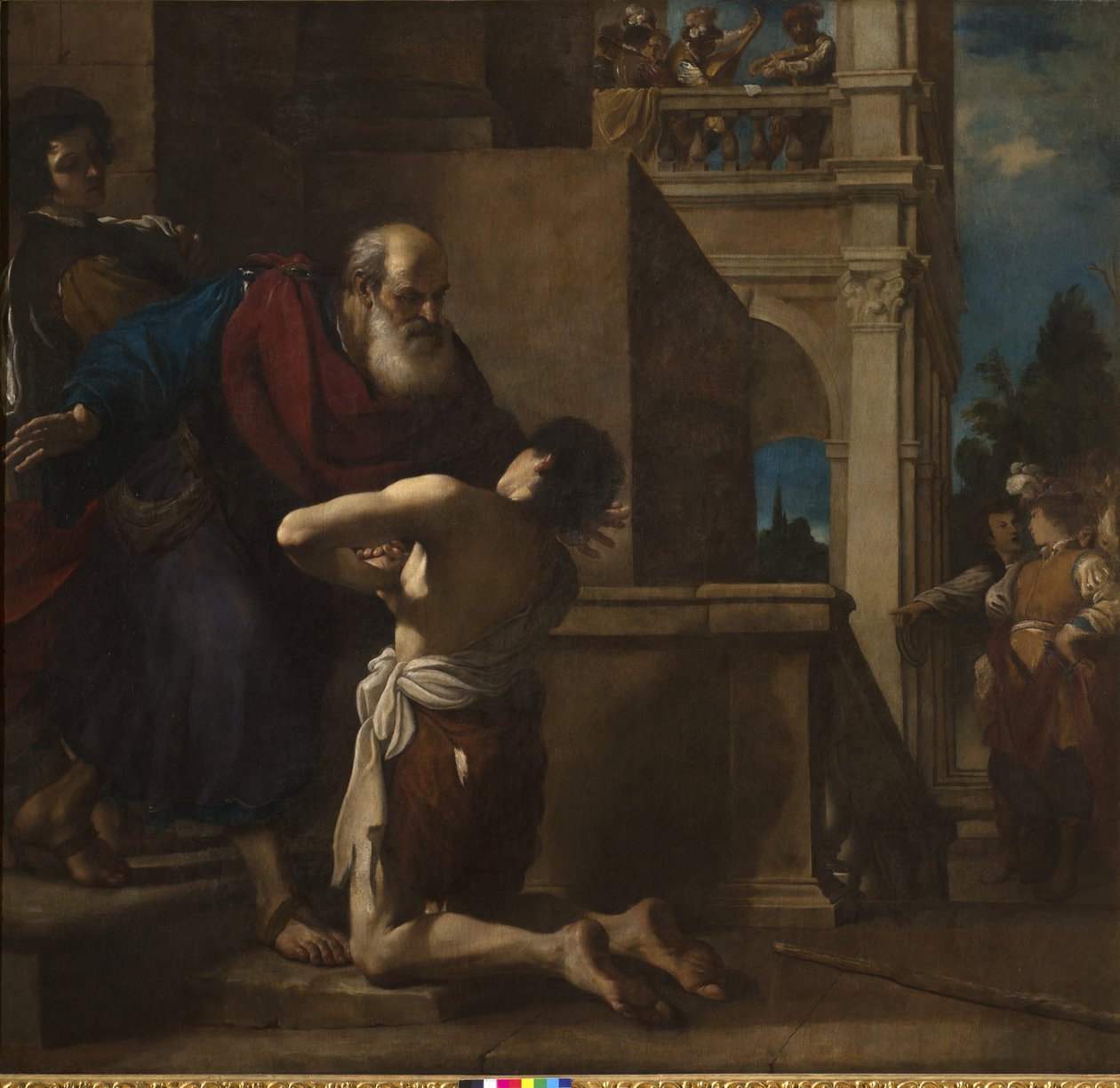 Tuhlaajapojan paluu, 1617 tekijältä Guercino