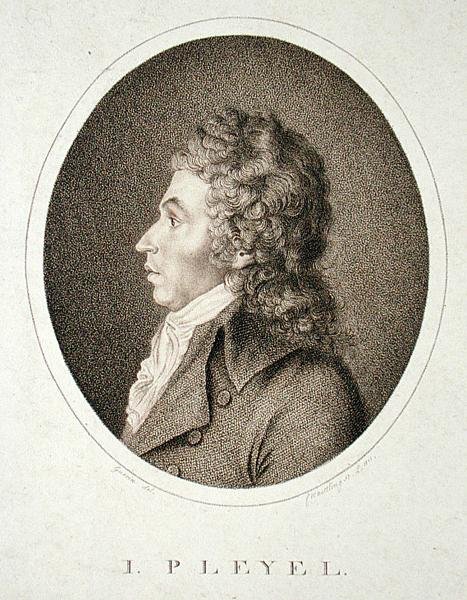 F.W. Nettlingin kaivertama Ignaz Joseph Pleyel (1757-1831) tekijältä Guerin (after)
