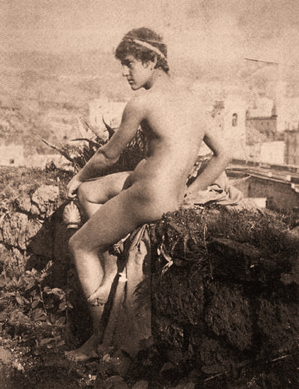 Vincenzo Galdin muotokuva, Posillipo, Napoli 1895 tekijältä Guglielmo Plüschow