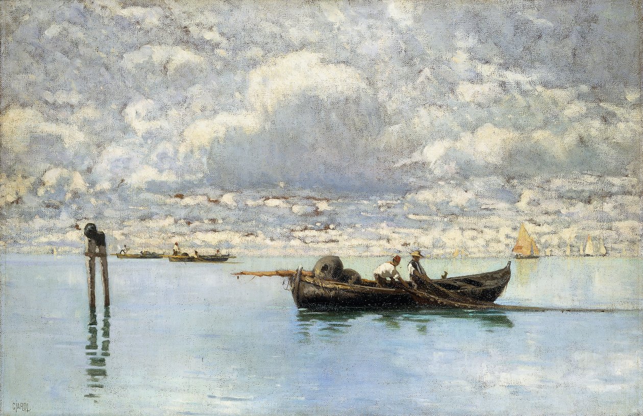 Venetsian laguunilla, tekijältä Guglielmo Ciardi