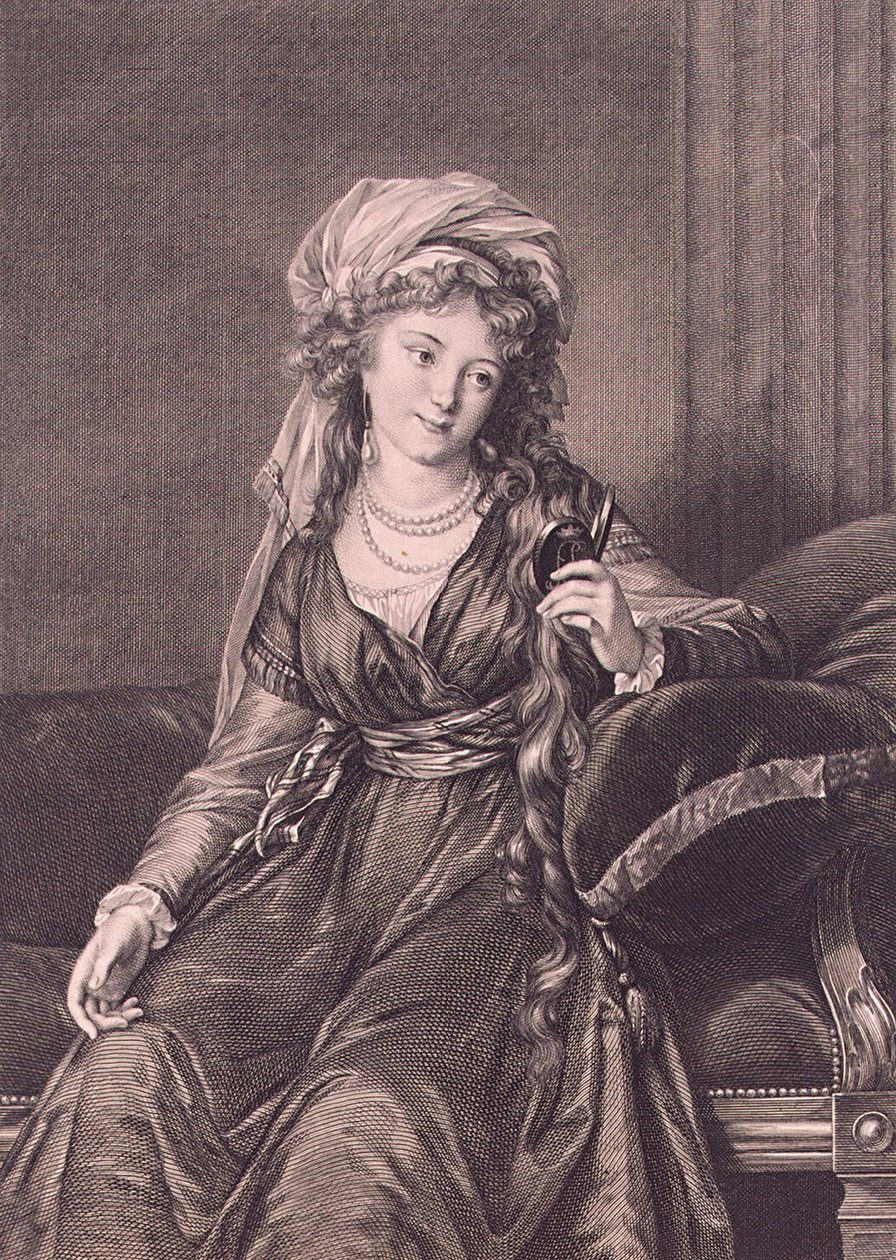 Kreivitär Jekaterina Skavronskajan muotokuva, os. von Engelhardt 1761-1829, 1791 tekijältä Guglielmo Morghen