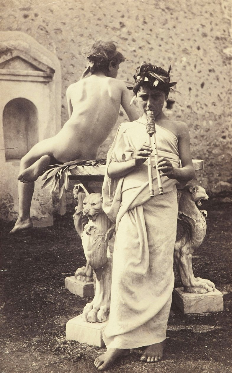 Kahden pojan tutkimus C.1898 tekijältä Guglielmo Plüschow