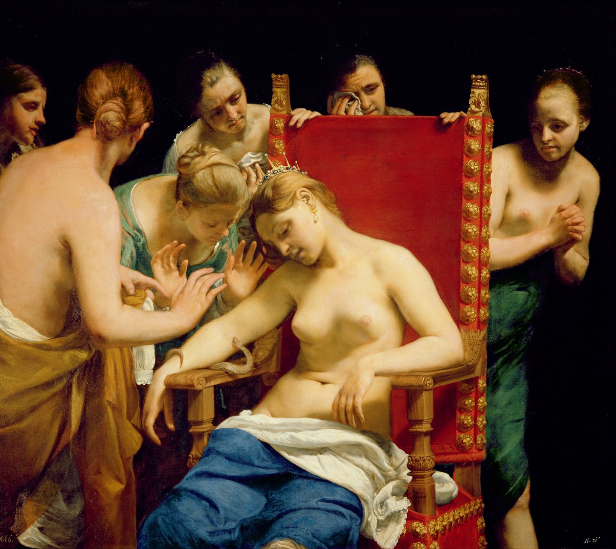 Kleopatran kuolema tekijältä Guido Cagnacci