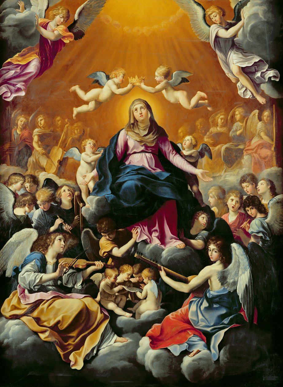 Neitsyen kruunaus tekijältä Guido Reni
