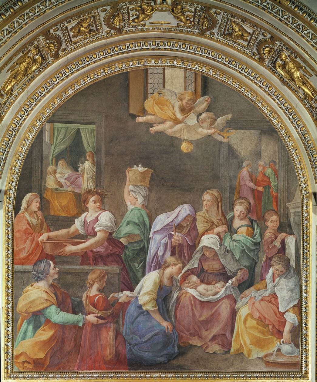 Neitsyt Marian syntymä, 1611 tekijältä Guido Reni