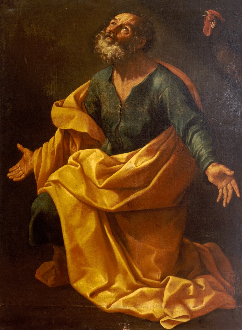 Pyhä Pietari rukoilee tekijältä Guido Reni