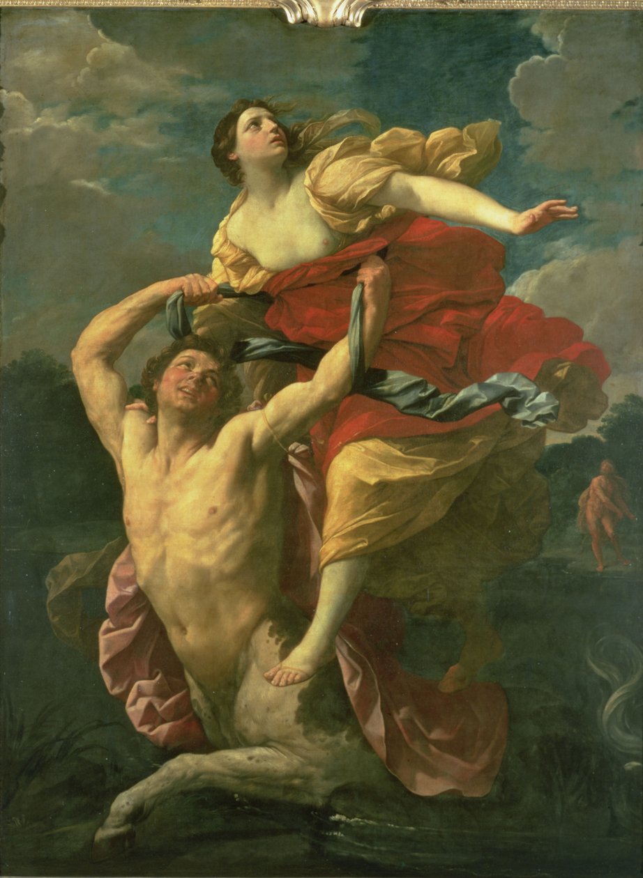 Kentaur Nessuksen Deianeiran sieppaus, 1620-1 tekijältä Guido Reni