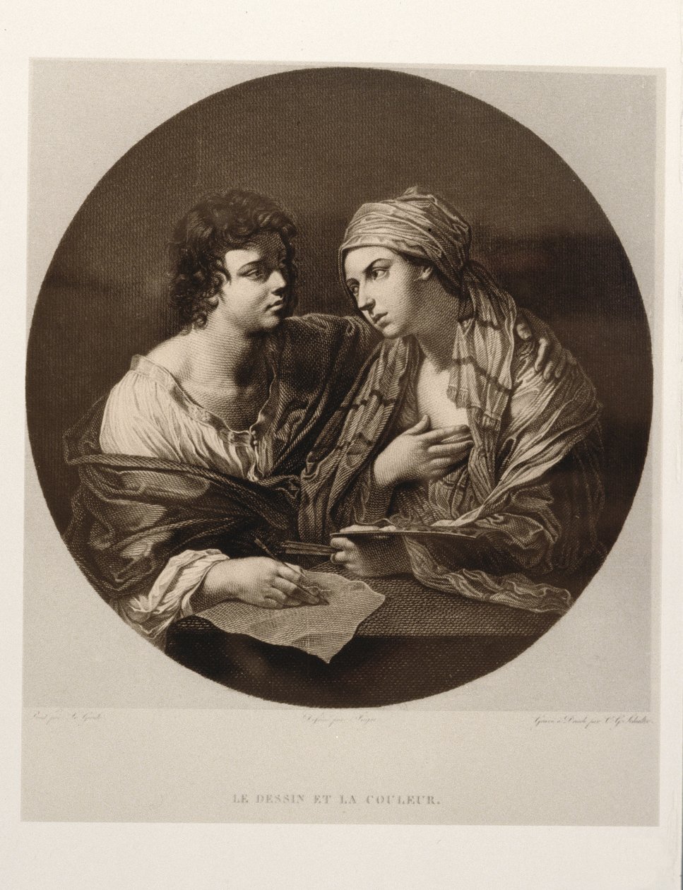 Piirustuksen ja värin liitto tekijältä Guido Reni