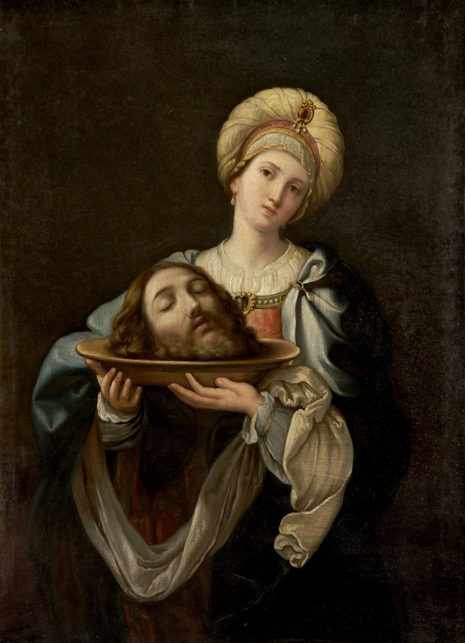 Salome Pyhän Johannes Kastajan pään kanssa tekijältä Guido after Reni
