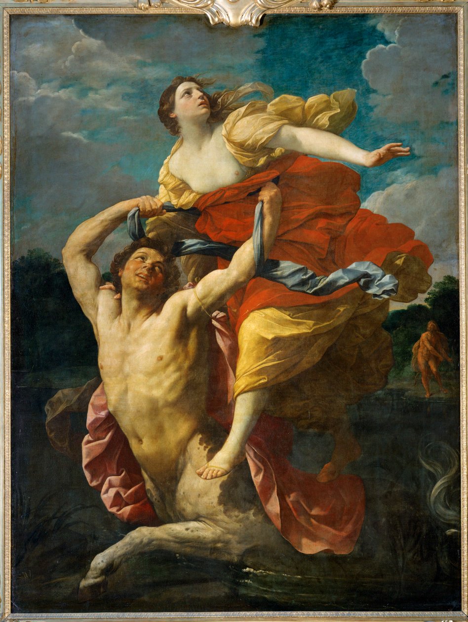 Dejanire enlevee par le centaur Nessus - Kentauri Nessus raiskasi Dejaneiran ... tekijältä Guido (follower of) Reni