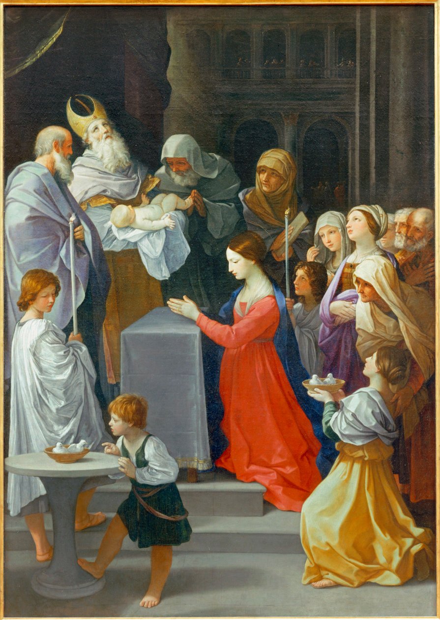 La Purification de la Vierge - Neitsyt Marian puhdistus ... tekijältä Guido (follower of) Reni