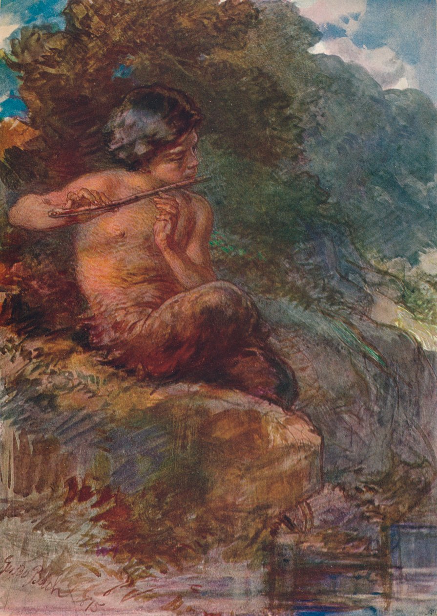 Infant Pan, 1875, 1906. tekijältä Guido Bach