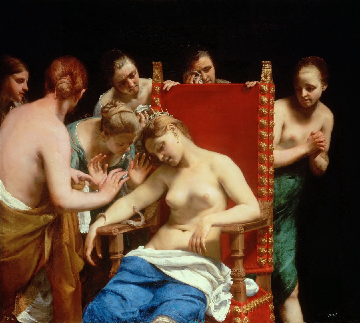 Kleopatran kuolema tekijältä Guido Cagnacci