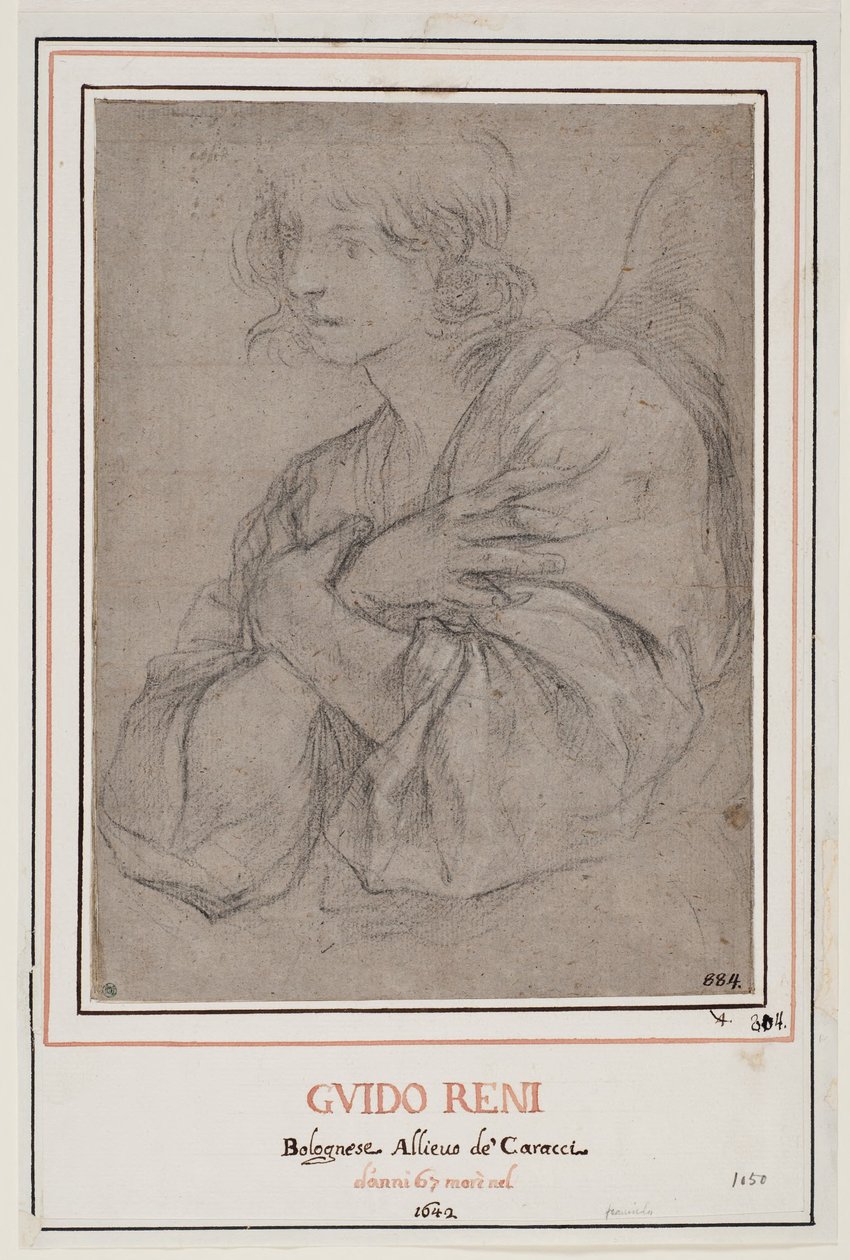Enkeli, jolla on kädet ristissä tekijältä Guido Reni