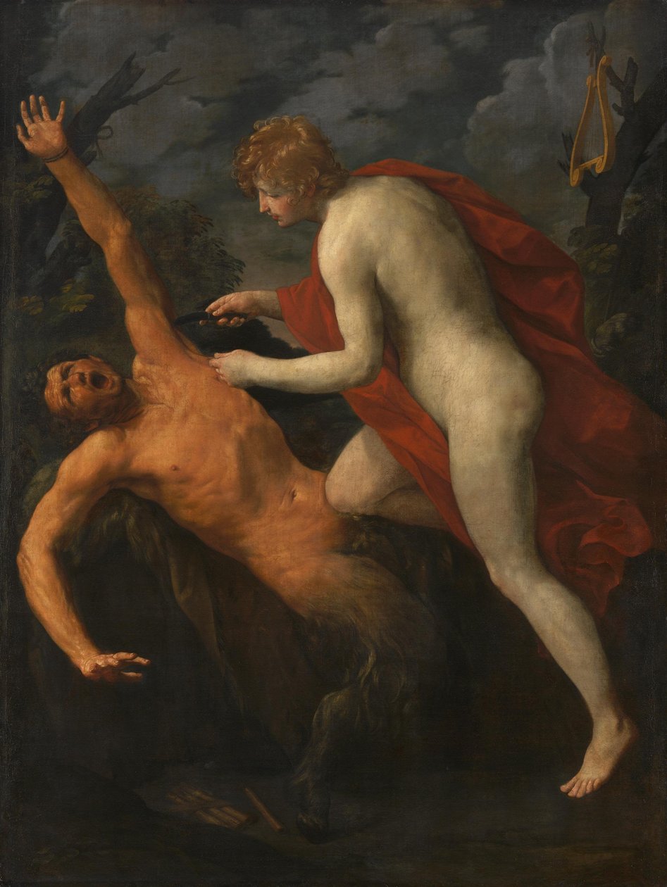 Apollon rankaisee Marsyasta tekijältä Guido Reni
