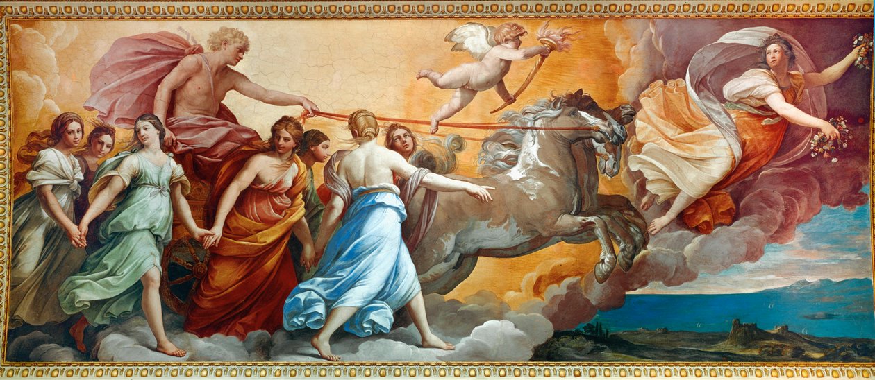 Aurora (maalaus kankaalle) tekijältä Guido Reni