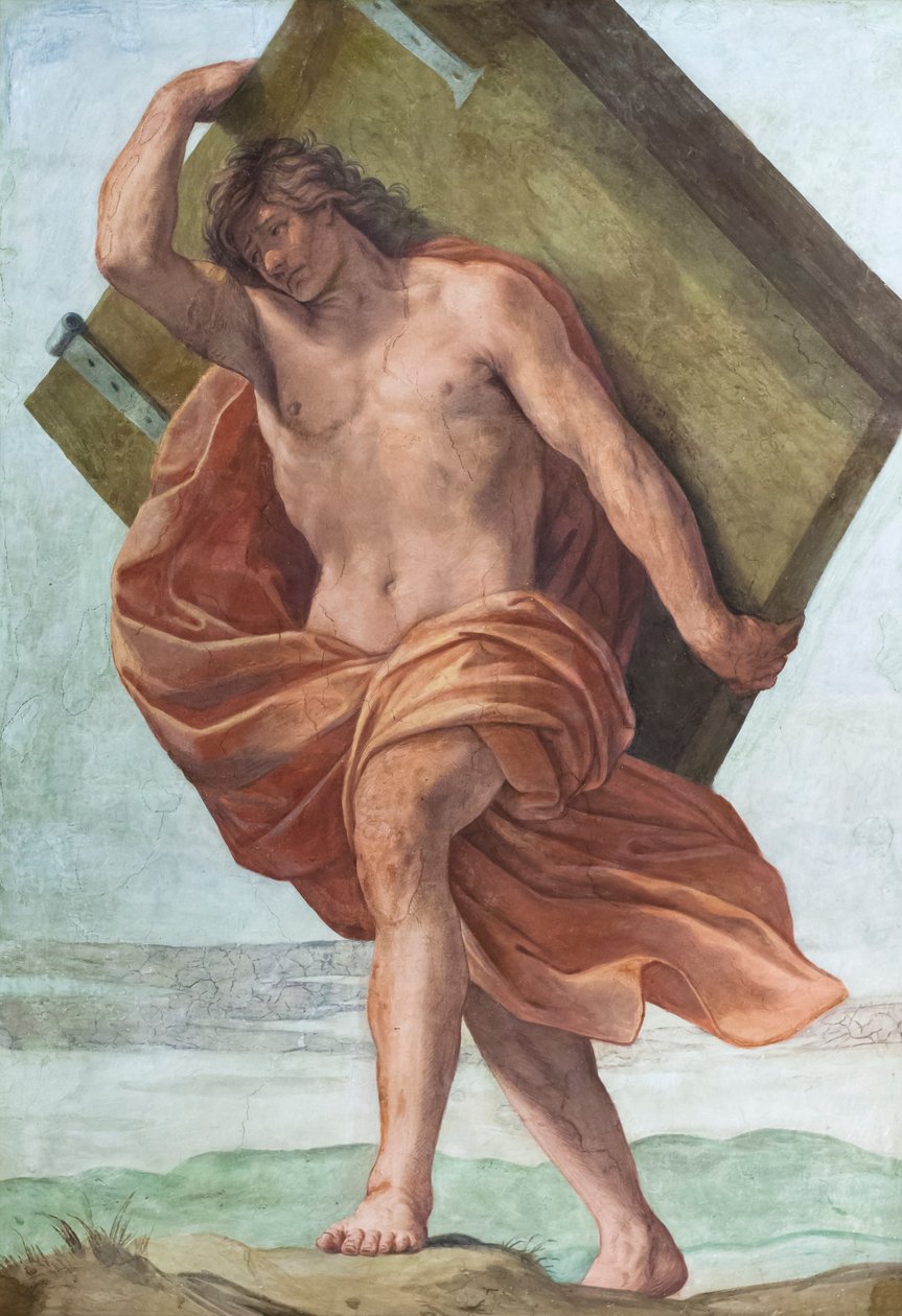Aldobrandinin häiden huoneen kattofreskot, jotka kuvaavat kohtauksia Samsonin tarinoista (fresko) tekijältä Guido Reni
