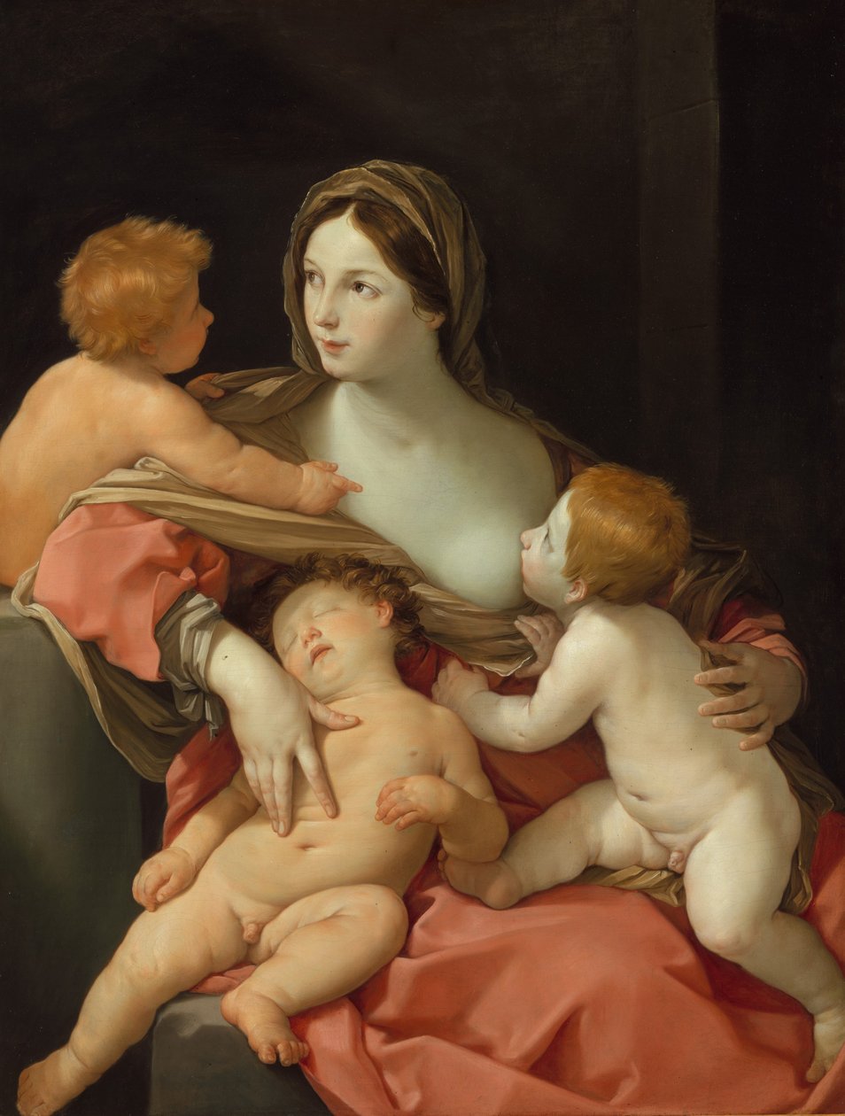 Hyväntekeväisyys (öljy kankaalle) tekijältä Guido Reni