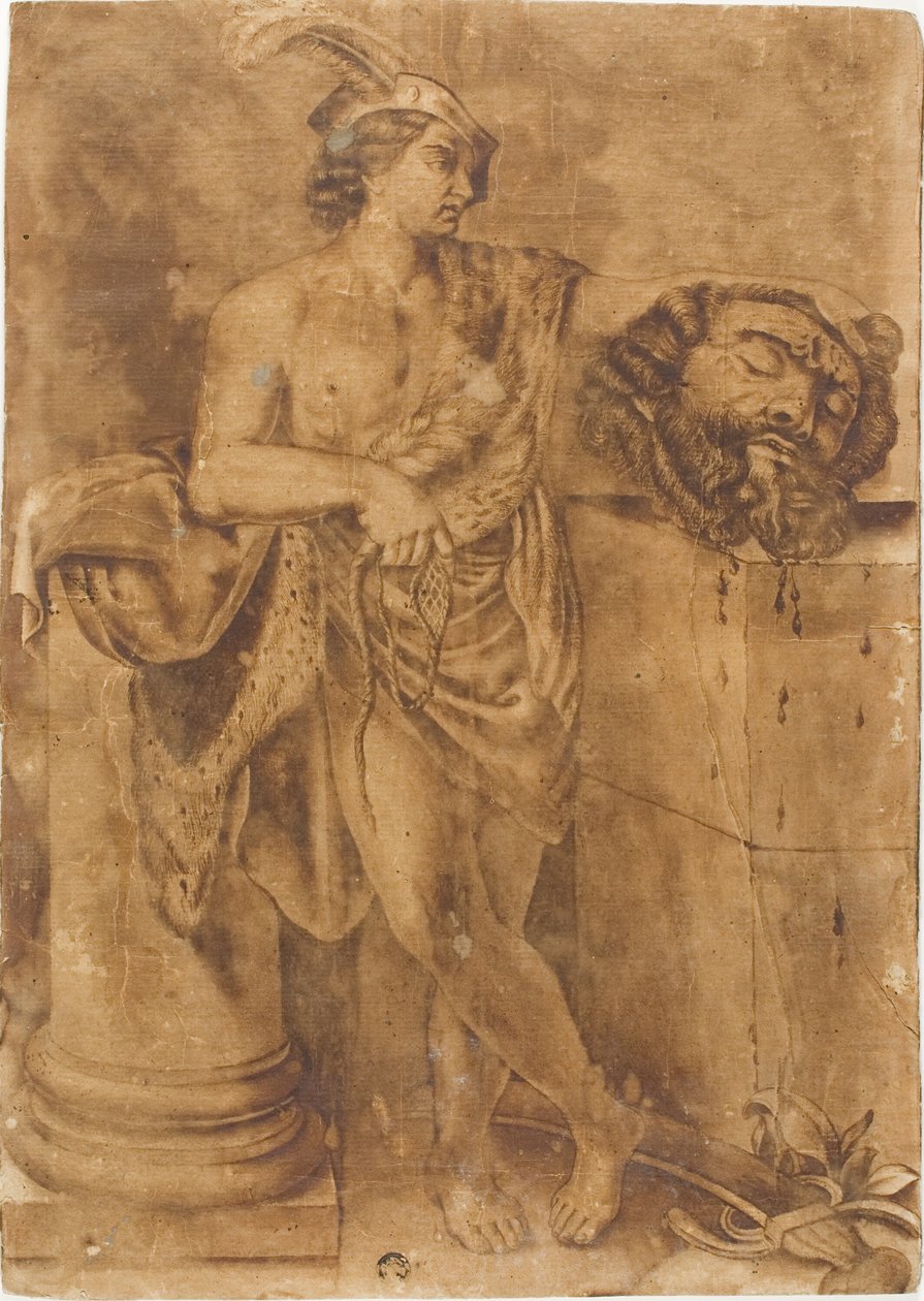 Daavid Goljatin pään kanssa tekijältä Guido Reni