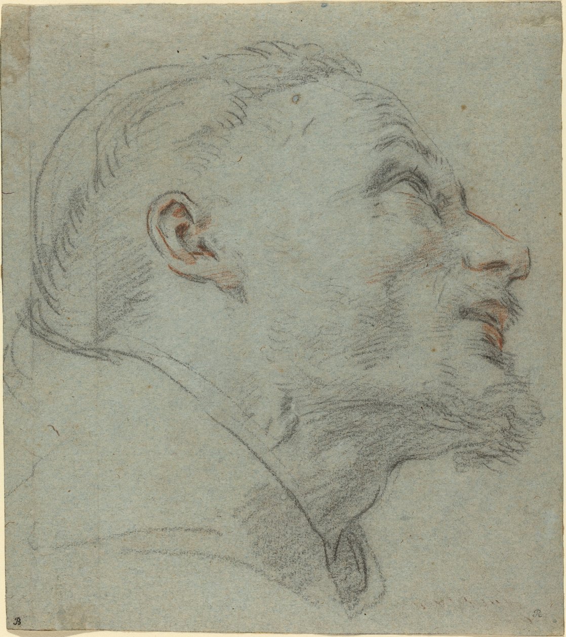 Pyhän Franciscuksen pää tekijältä Guido Reni