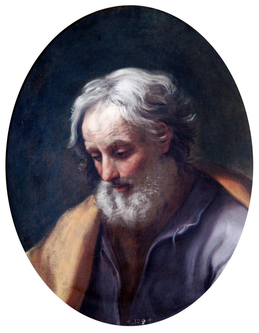 Pyhän Joosefin pää (öljy kankaalle) tekijältä Guido Reni