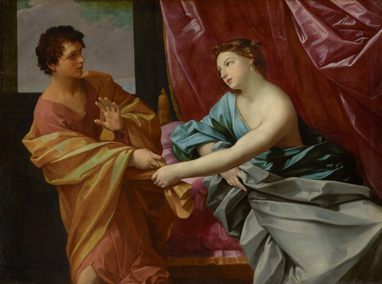 Joosef ja Potifarin vaimo tekijältä Guido Reni