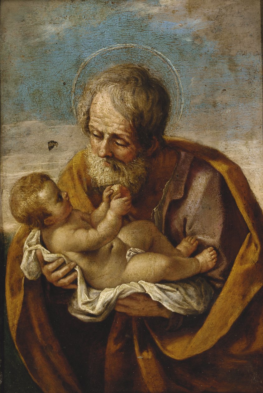 Joosef ja Kristuslapsi sylissään tekijältä Guido Reni