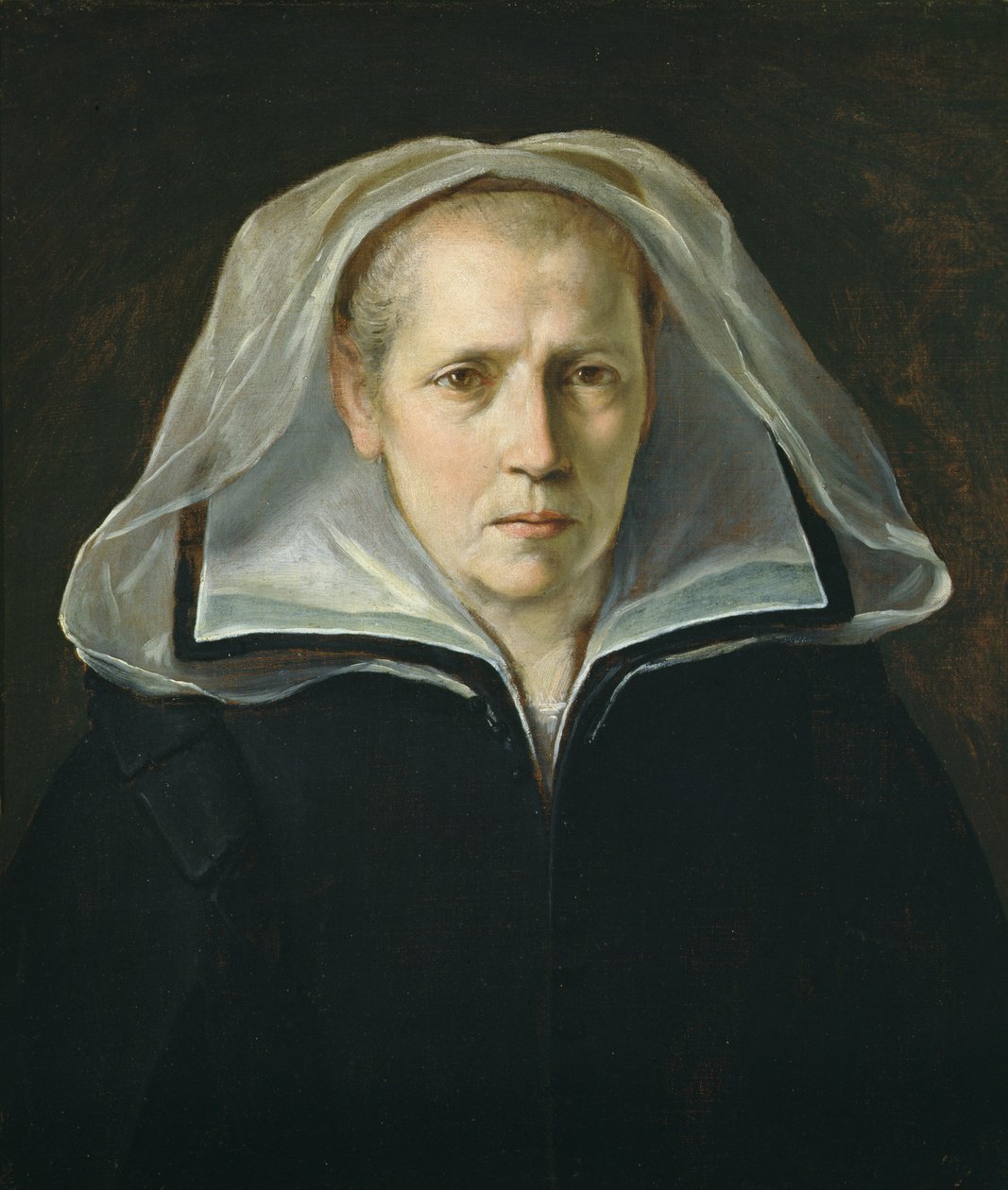 Äiti Ginevra Puccin muotokuva, n. 1610 (öljy kankaalle) tekijältä Guido Reni