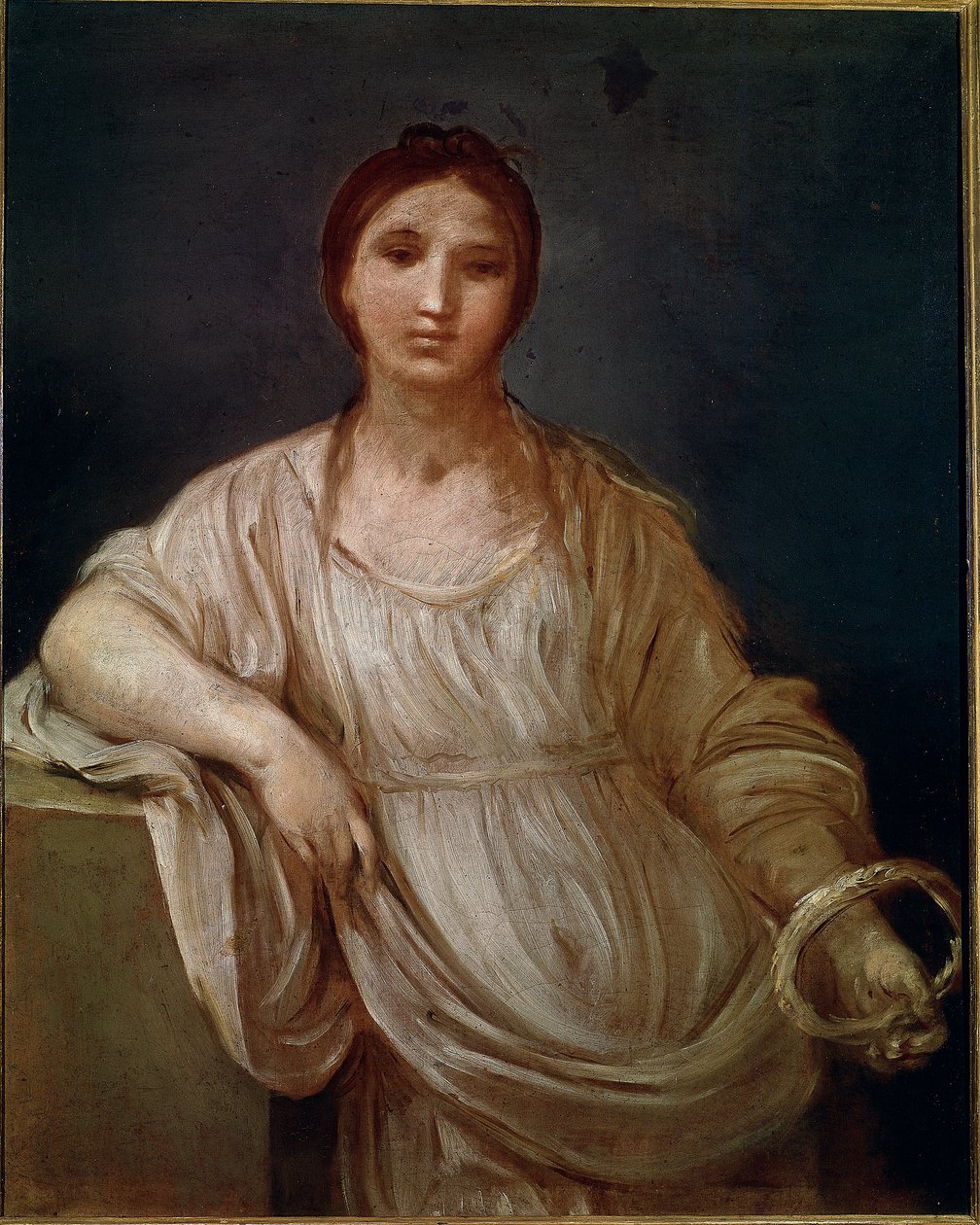 Nuoren tytön muotokuva kruunulla (maalaus tekijältä Guido Reni
