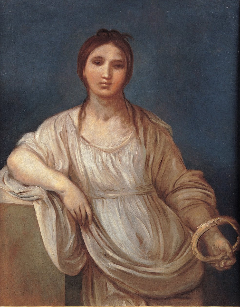 Tytön muotokuva kruunun kanssa tekijältä Guido Reni