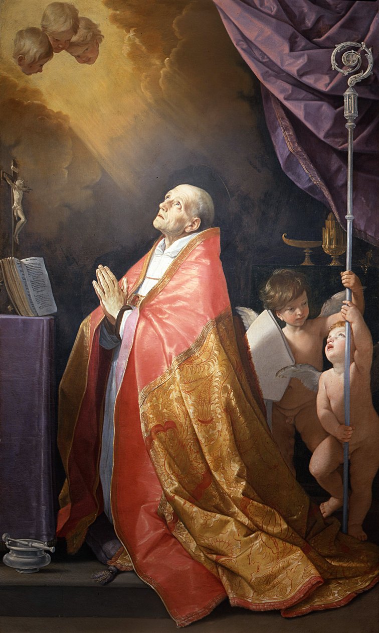 Pyhä Andrea Corsini, n. 1629-1630. tekijältä Guido Reni