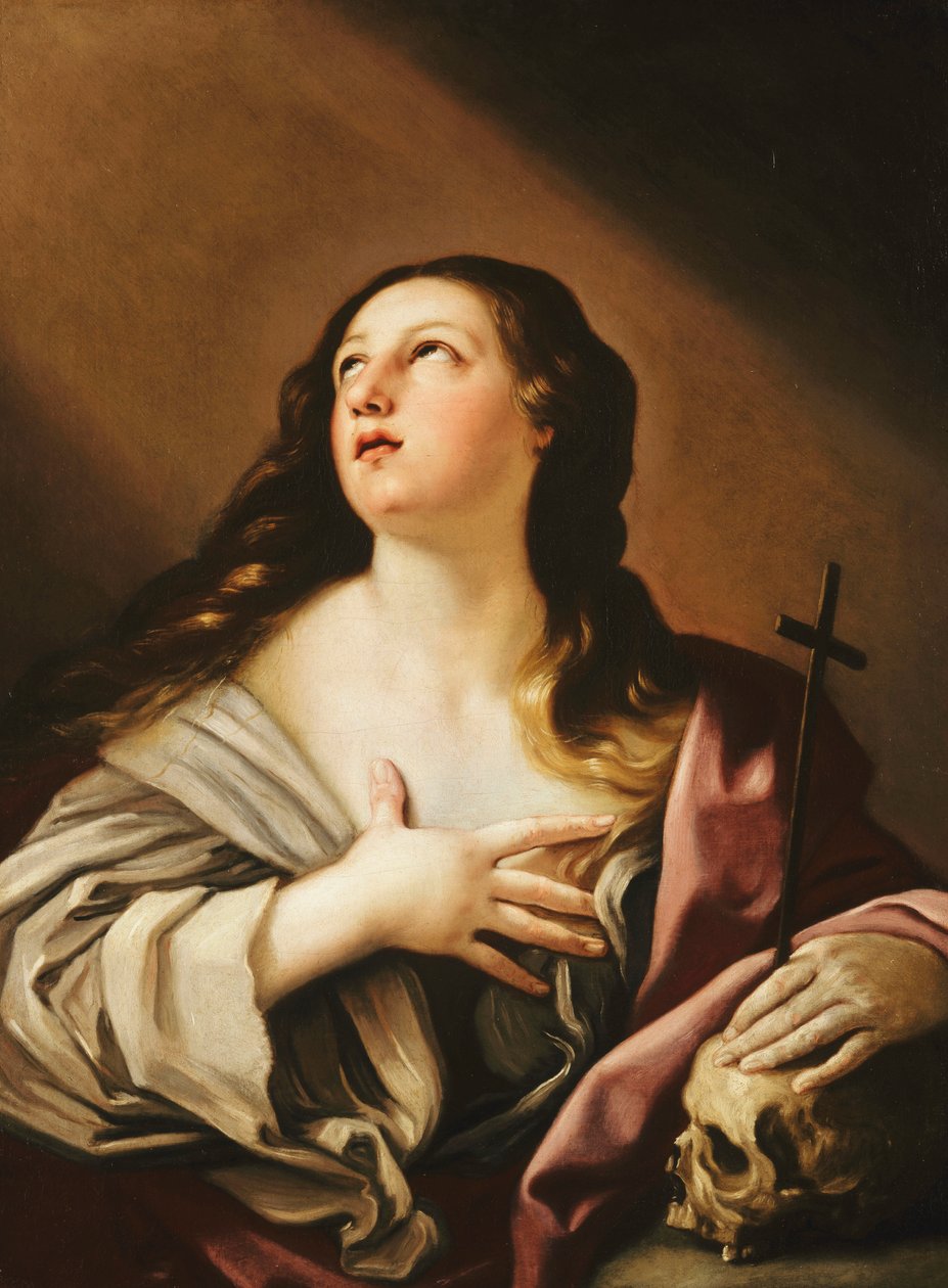 Pyhä Maria Magdaleena, n. 1624-1627 tekijältä Guido Reni