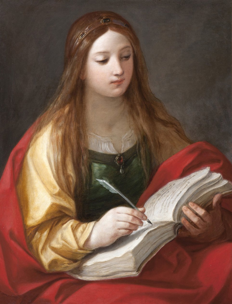 Sibylle - Sibyl par Reni, Guido (1575-1642). Öljy kankaalle, Strada Nuova -museot, Genova tekijältä Guido Reni
