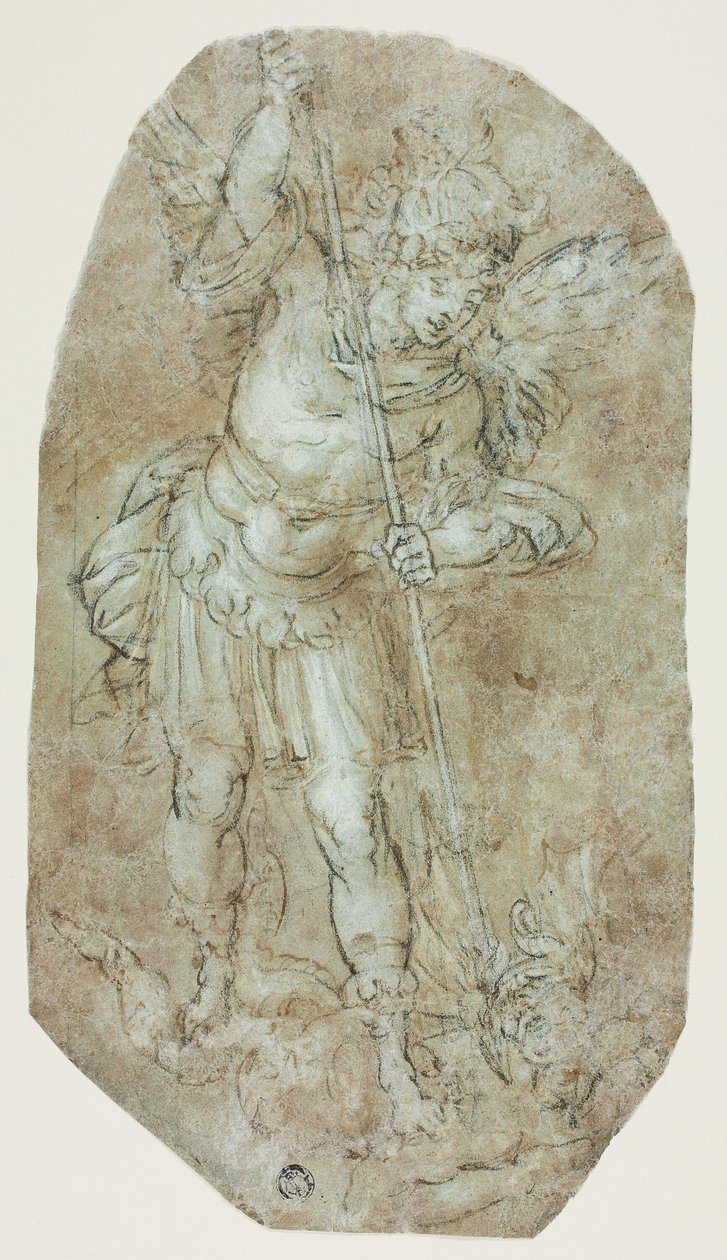 Arkkienkeli Mikael ja paholainen tekijältä Guido Reni