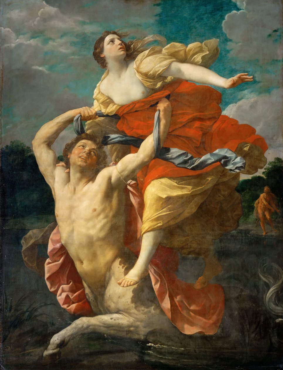 Kentaur Nessuksen Deianeiran sieppaus tekijältä Guido Reni