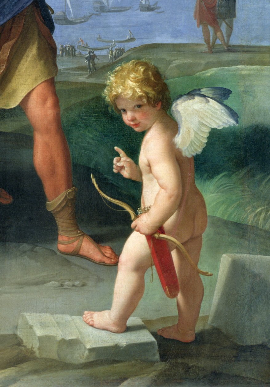Helenan sieppaus, 1631 (yksityiskohta 39333) tekijältä Guido Reni