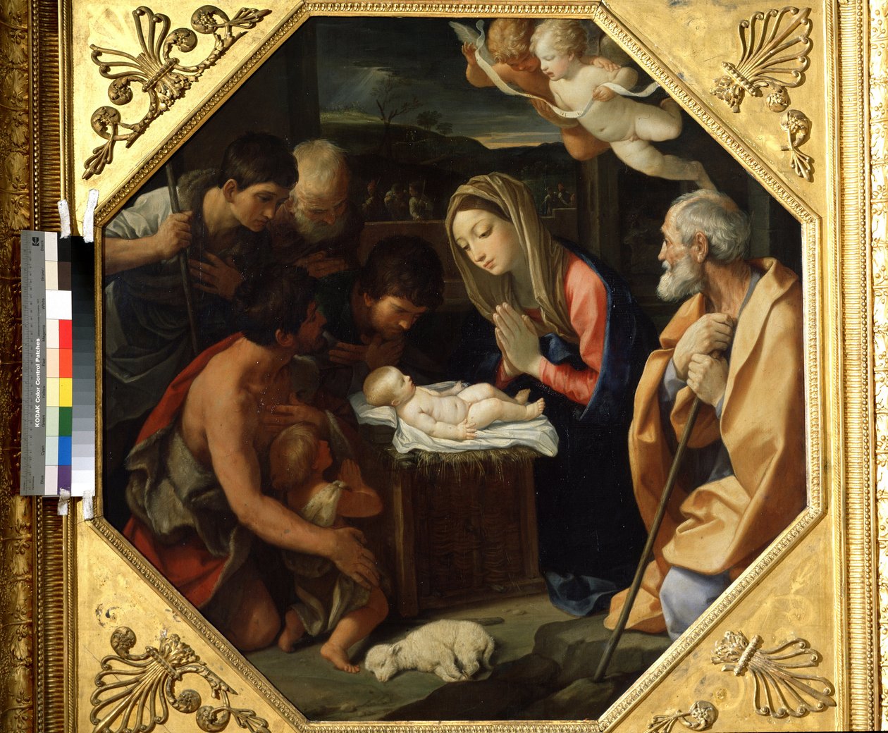 Kristus-lapsen palvonta tekijältä Guido Reni