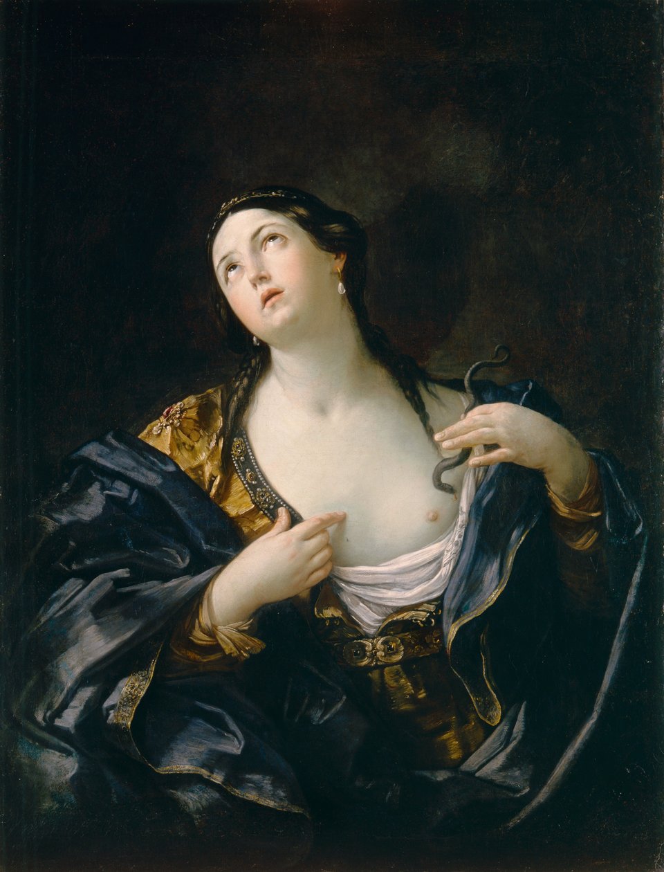 Kleopatran kuolema, noin 1625 (öljy kankaalle). tekijältä Guido Reni